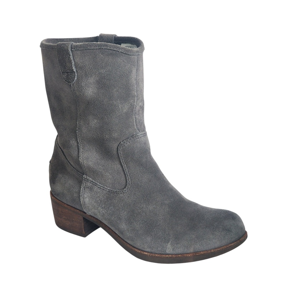 UGG Australia Rioni Gray Suede Water Resistant Pull On Ankle Boots 1007174 6